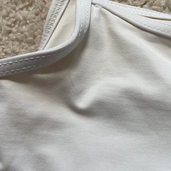 L*SPACE White Stripe Bikini Top - Picture 5 of 6